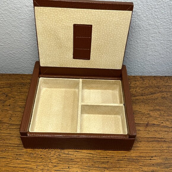 Coach Brown Leather Jewelry Box - Picture 7 of 8